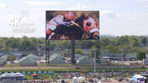 The World's Largest 4K Video Board at Churchill Downs