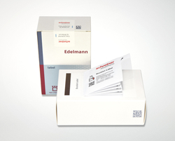 The solution by Schreiner MediPharm and Edelmann: The package insert is easy to access by pharmacists and patients without affecting the first-opening protection of the pack.