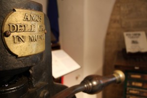 Il torchio Amos Dell’Orto, particolare  