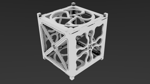 First place was Paolo Minetola for FoldSat, a design that uses geometries only possible with 3D printing. (Photo: Paolo Minetola)