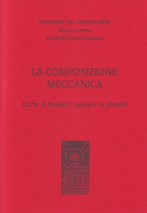 Copertina del primo “Quaderno del Tipografista” pubblicato