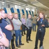 Printers from Scandinavia met at the Nordic Day at KBA in Radebeul. Shown here product manager Anja Hagedorn presents the Rapida 75