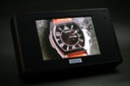 A prototype 14-inch OLED display fabricated with inkjet technology.